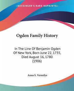 Cover Ogden Family History