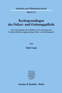 Cover Rechtsgrundlagen der Polizei- und Ordnungspflicht.