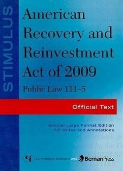 Stimulus: American Recovery and Reinvestment Act of 2009 - United States Government