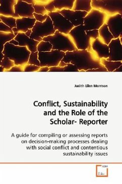 Conflict, Sustainability and the Role of the Scholar- Reporter - Morrison, Judith Ellen