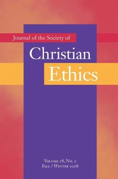 Cover Journal of the Society of Christian Ethics: Fall/Winter 2008, Volume 28, No. 2