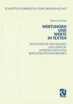 Wertungen und Werte in Texten - Winko, Simone