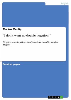 ¿I don¿t want no double negation!¿ - Mehlig, Markus