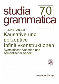 Kausative und perzeptive Infinitivkonstruktionen - Enzinger, Stefan