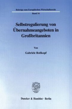 Cover Selbstregulierung von Übernahmeangeboten in Großbritannien.