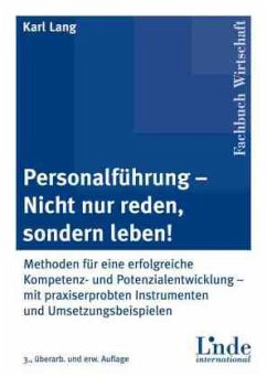 Personalführung - nicht nur reden, sondern leben! - Lang, Karl