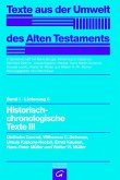 Historisch-chronologische Texte III