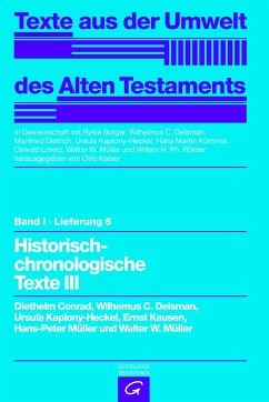 Historisch-chronologische Texte III - Conrad, Diethelm; Delsman, Wilhelmus C.; Kaplony-Heckel, Ursula; Müller, Walter W.