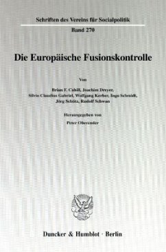 Cover Die Europäische Fusionskontrolle.