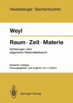 Raum · Zeit · Materie - Weyl, Hermann