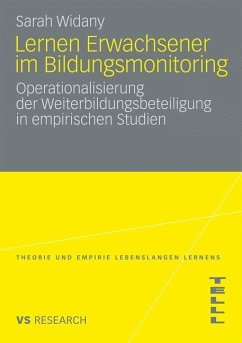 Lernen Erwachsener im Bildungsmonitoring - Widany, Sarah