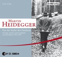 Von der Sache des Denkens, 5 Audio-CDs - Heidegger, Martin