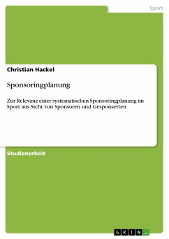 Sponsoringplanung - Hackel, Christian