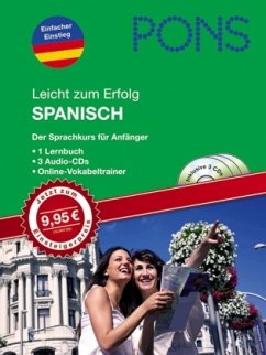 PONS Leicht zum Erfolg Spanisch, Buch u. 3 Audio-CDs