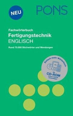 PONS Fachwörterbuch Fertigungstechnik Englisch, m. CD-ROM - Lochmann, Klaus;Hädrich, Katrin