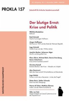 Cover Der Blutige Ernst: Krise und Politik / Prokla H.157