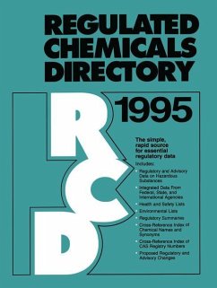 Regulated Chemicals Directory 1995 - Mavroidis, Petros C. (ed.) / Palmeter, N. David