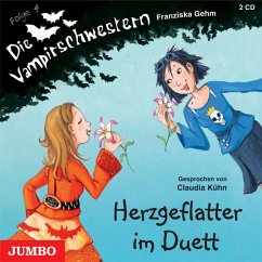 Herzgeflatter im Duett / Die Vampirschwestern Bd.4, 2 Audio-CDs - Gehm, Franziska