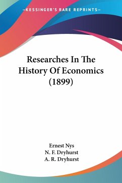 Researches In The History Of Economics (1899) - Nys, Ernest