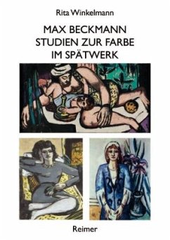 Cover Max Beckmann, Studien zur Farbe im Spätwerk