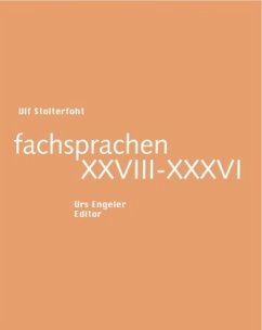 fachsprachen XXVIII-XXXVI - Stolterfoht, Ulf