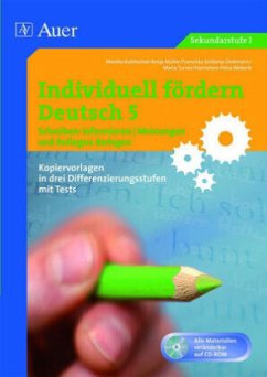 Individuell fördern 5 Schreiben: Informieren, m. 1 CD-ROM / Individuell fördern Deutsch - u.a.