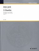 5 Duette: op. 14. Sopran, Alt und Klavier. (Edition Schott)