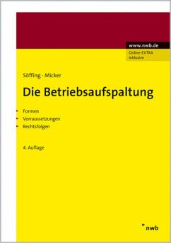 Cover Die Betriebsaufspaltung