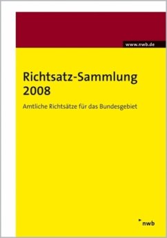 Cover Richtsatz-Sammlung 2008