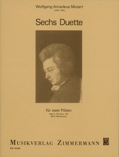 Sechs Duette für 2 Flöten - Mozart, Wolfgang Amadeus