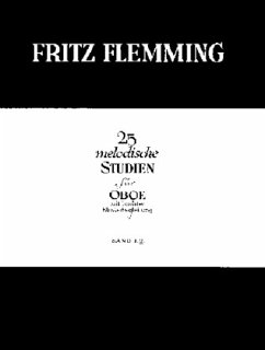 Cover 25 melodische Studien, Oboe und Klavier