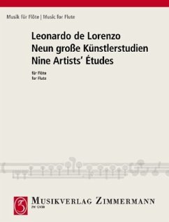 Cover Neun große Künstler-Studien, Flöte