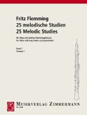 25 melodische Studien, Oboe und Klavier