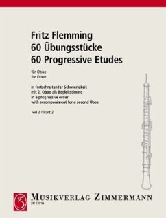 60 Übungsstücke in fortschreitender Schwierigkeit, Oboe - Flemming, Fritz