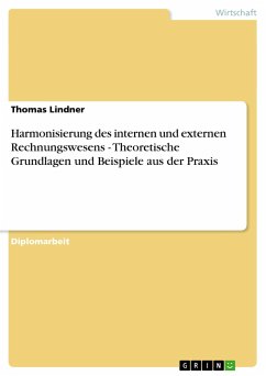 Harmonisierung des internen und externen Rechnungswesens - Theoretische Grundlagen und Beispiele aus der Praxis - Lindner, Thomas