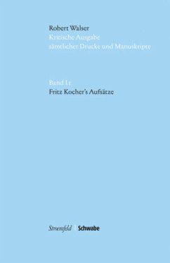 Cover Fritz Kocher's Aufsätze / Kritische Ausgabe sämtlicher Drucke und Manuskripte Bd.1