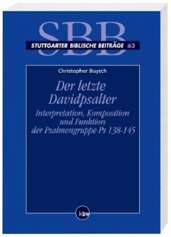 Der letzte Davidpsalter - Buysch, Christoph