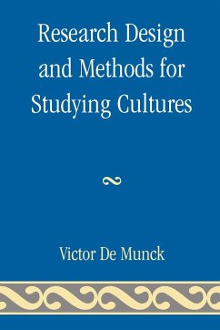 Research Design and Methods for Studying Cultures - De Munck, Victor