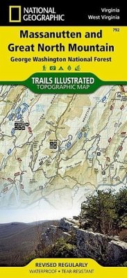 Massanutten and Great North Mountains Map [George Washington National Forest] - National Geographic Maps