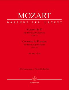 Konzert D-Dur KV412 für Horn und Orchester Horn und Klavier