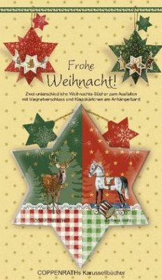 Cover Frohes Fest!, 2 unterschiedlliche Weihnachts-Bücher zum Ausfalten