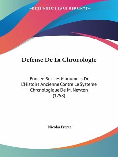 Defense De La Chronologie - Freret, Nicolas