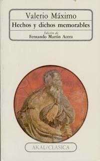 Nueve libros de hechos y dichos memorables - Valerio Máximo, Publio