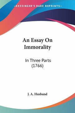 An Essay On Immorality