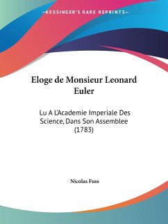 Eloge de Monsieur Leonard Euler