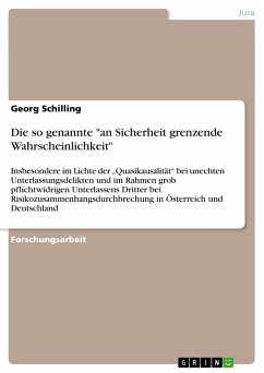 Die so genannte "an Sicherheit grenzende Wahrscheinlichkeit"