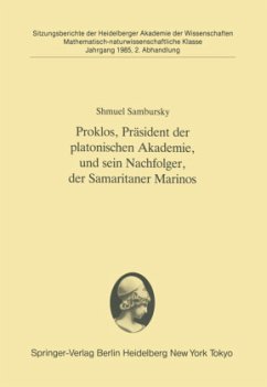 Proklos, Präsident der platonischen Akademie, und sein Nachfolger, der Samaritaner Marinos - Sambursky, Shmuel