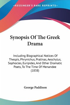 Synopsis Of The Greek Drama