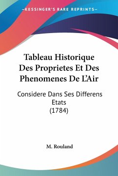 Tableau Historique Des Proprietes Et Des Phenomenes De L'Air