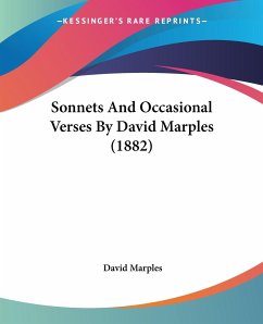 Sonnets And Occasional Verses By David Marples (1882)